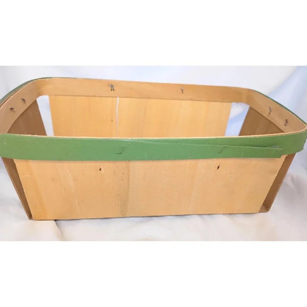 Vintage Wooden NOEL Christmas Basket